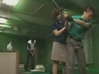 Fucking hot and horny golf lessons in Japan for your XXX pleasure