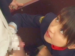 Fucking a timid schoolgirl with two horny young studs in nippon porn