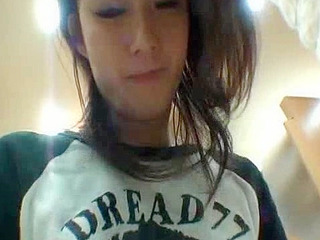 Horny Tokyo doll fucks bf with upskirt and nipple play.