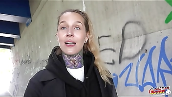 GERMAN SCOUT - Crazy German Tattoo Model Lisa Rocketcock Pickup for Casting Fuck